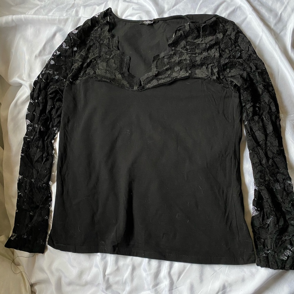Black lace top